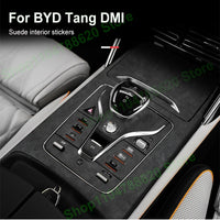 Film de protection pour BYD Tang Dmi EV 2021 – 2023, tampon Anti-coup de pied pour porte en daim, décoration du tableau de bord de commande centrale, anti-rayures