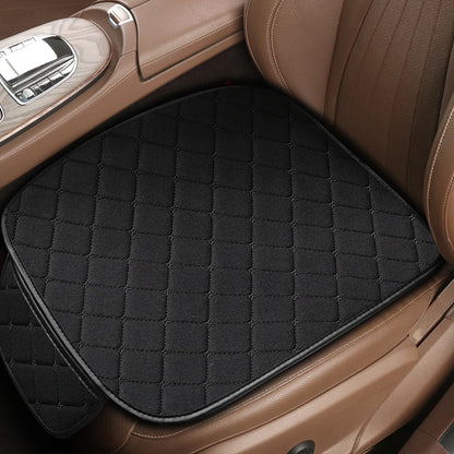 Kcimo 3 pièces coton et lin housse de siège de voiture ensemble universel housse de siège de voiture coussin protecteur de siège de voiture intérieur accessoires de voiture