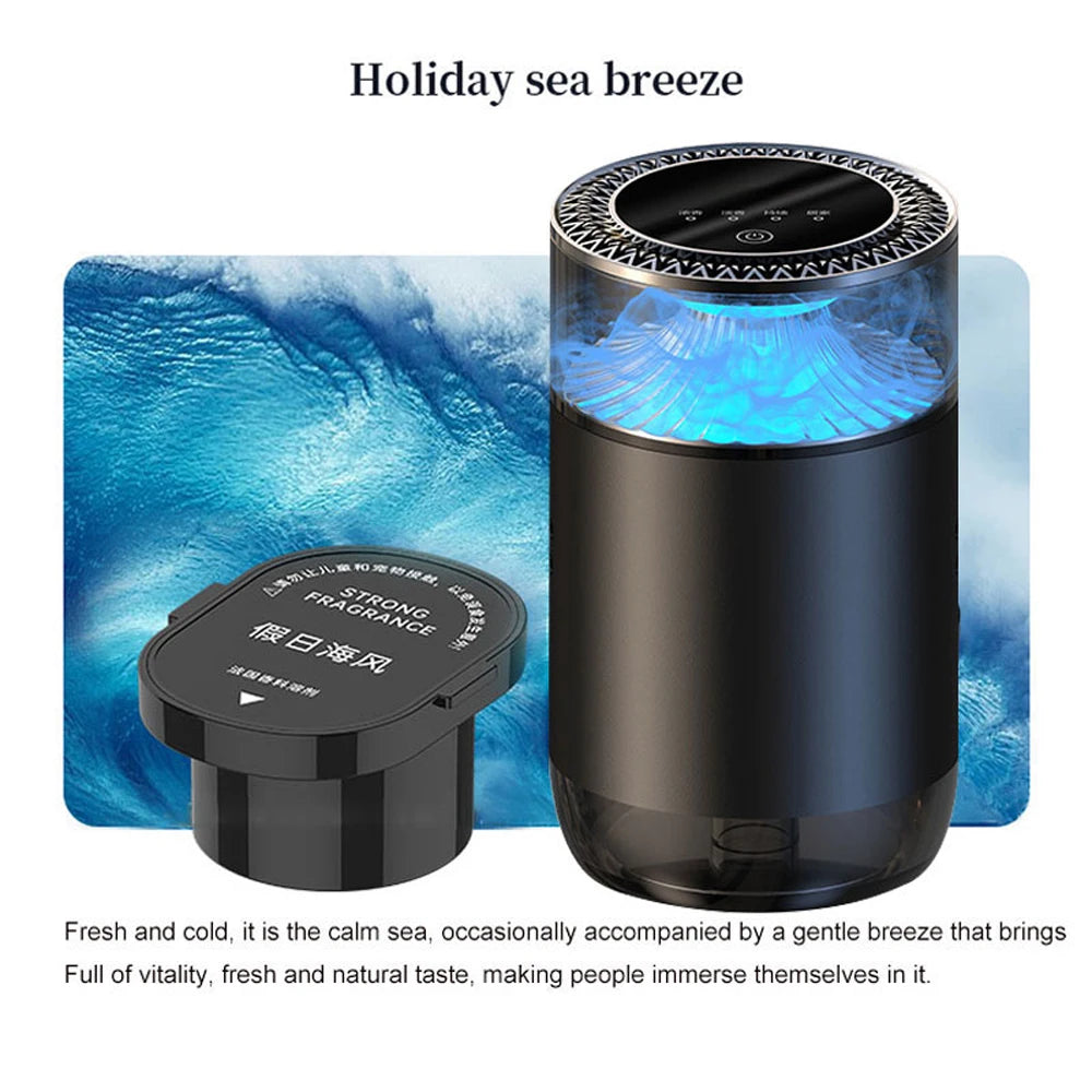 Désodorisant pour voiture, brume de mer et arôme de nuage, diffuseur d'atomisation intelligent, parfum naturel, machine de désodorisant à pulvérisation automatique, nouvelle collection 2025