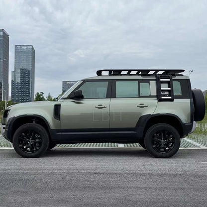 Échelle de hayon arrière de voiture, échelle d'escalade de toit adaptée pour Land Rover Defender 90 110 L663, échelle d'accès latéral, marchepied de toit de fenêtre latérale