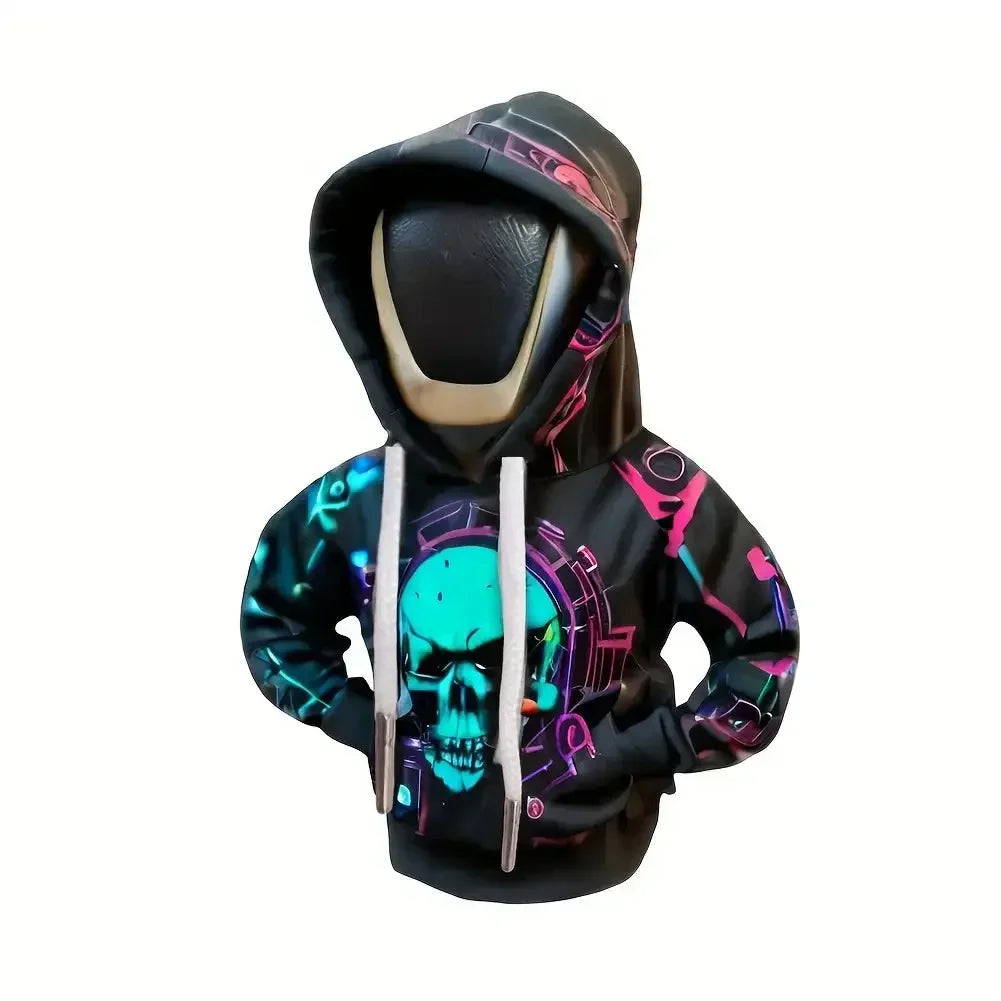 Couvercle universel de levier de changement de vitesse de voiture, couverture de sweat-shirt pour pommeau de levier de vitesse automobile, accessoires d'intérieur à capuche