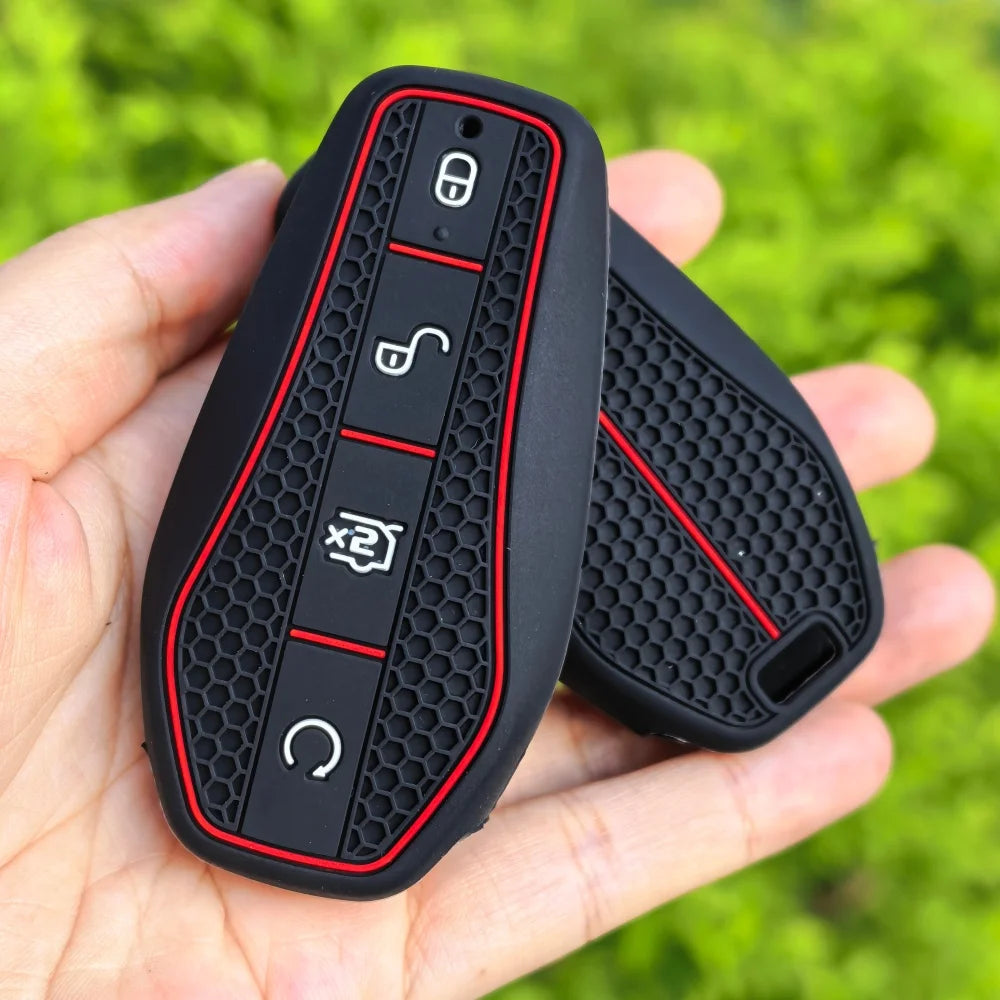 Étui en Silicone pour clé télécommande de voiture, étui pour clé en chaîne pour BYD Atto 3 Han EV Dolphin Song PRO Max Tang DM Yuan Dolphin E2 Qin PLUS