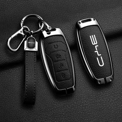 Nouveau Style en alliage peau de mouton voiture clé housse pour BYD chanson Pro Plus Max Dmi EV joint dauphin télécommande clé Auto accessoires