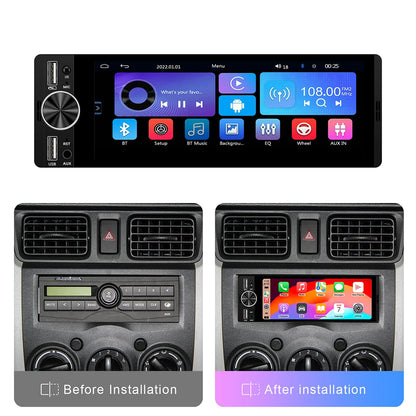Autoradio Audio 1Din universel 6.36 pouces lecteur vidéo multimédia de voiture IPS HD écran USB/type-c Charge prise en charge BT FM USB AUX Cam