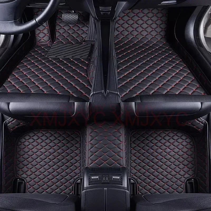 Tapis de sol de voiture 3D personnalisé, pour Volkswagen Vw Tiguan 2017-2023 Touareg 2019-2023 2011-2018, accessoires d'intérieur en cuir artificiel