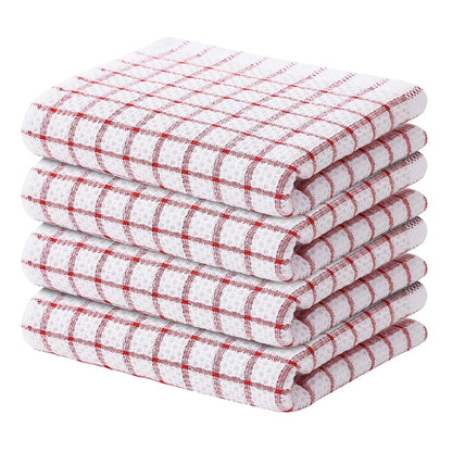 Homaxy 100% coton serviette de cuisine torchon doux Super absorbant chiffons de cuisine nettoyage à domicile serviette à récurer lavage de la vaisselle tissu