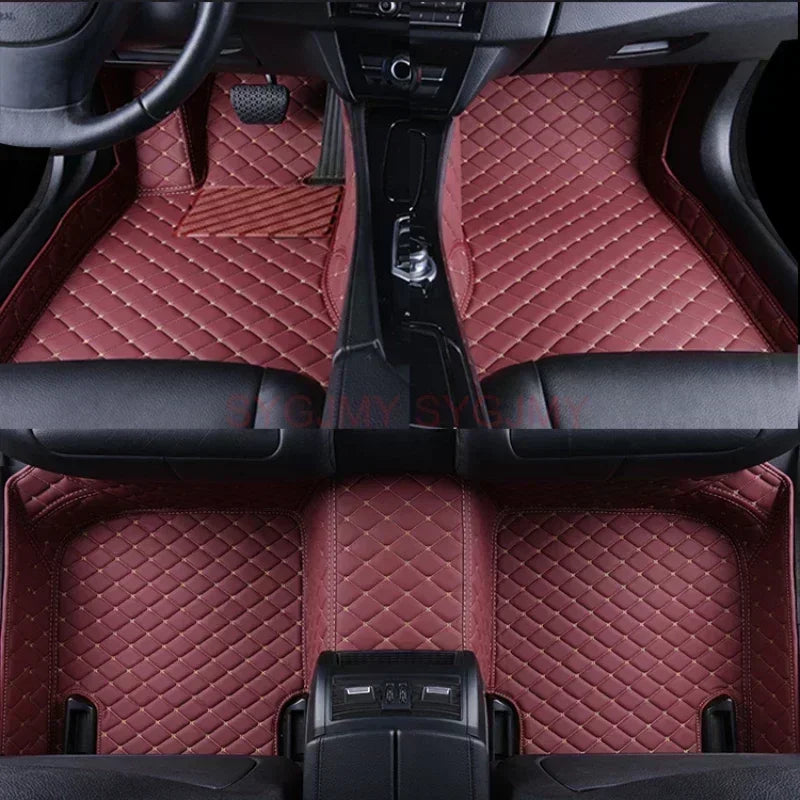 Tapis de Sol de Voiture 3D Personnalisé en Cuir Artificiel, Accessoires d'Nikpour KIT 2008, 2014, 2019, 3008, 4008, 2017-2023