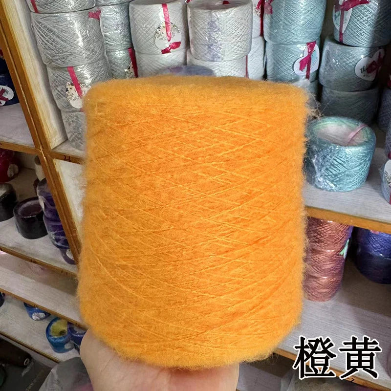 1 régiment de 500 grammes de laine Mohair ultra douce près du corps sans collant, foulards tricotés à la main, fil de pull