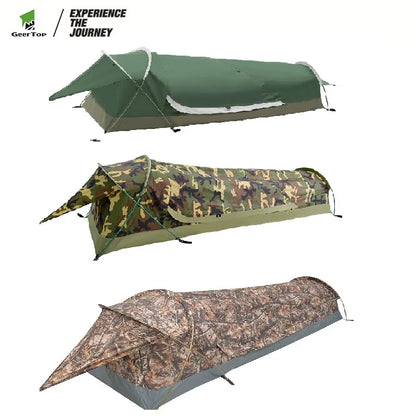 Tente extérieure pour une personne, imperméable, légère, mini tente tunnel, 3 saisons