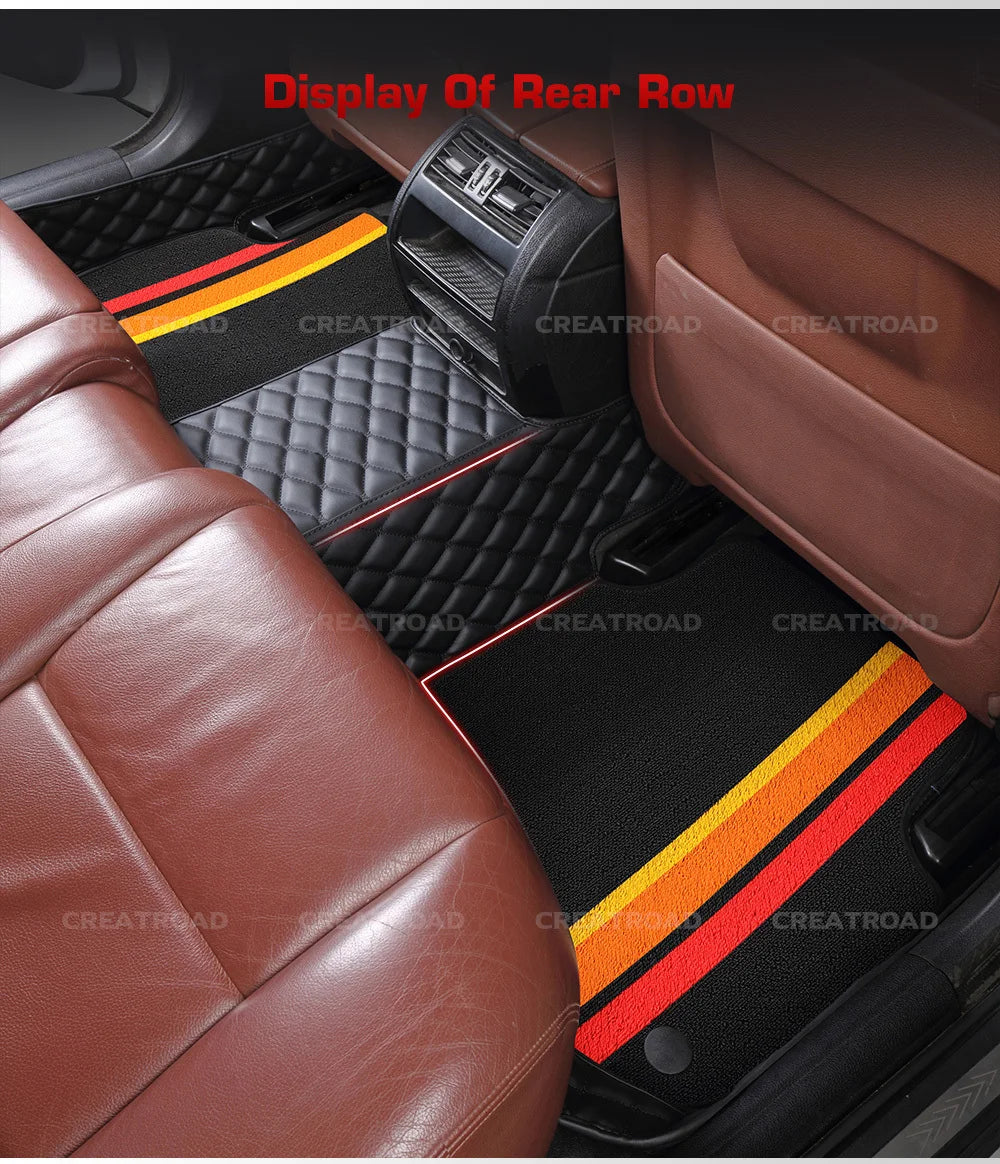 Tapis de sol de voiture Double couche, couverture de tapis automobile personnalisée, accessoires d'intérieur pour Xpeng G6/G9 2022 2023 2024 2025