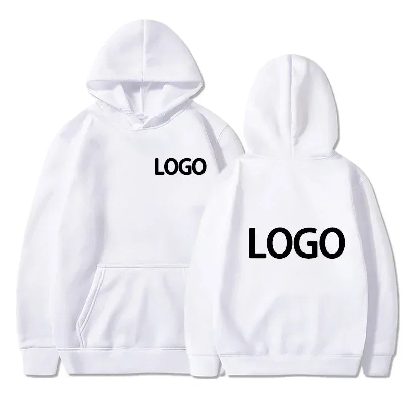 Pull à capuche en polyester pour hommes et femmes, vêtements décontractés amples d'équipe personnalisés avec une personnalité à la mode