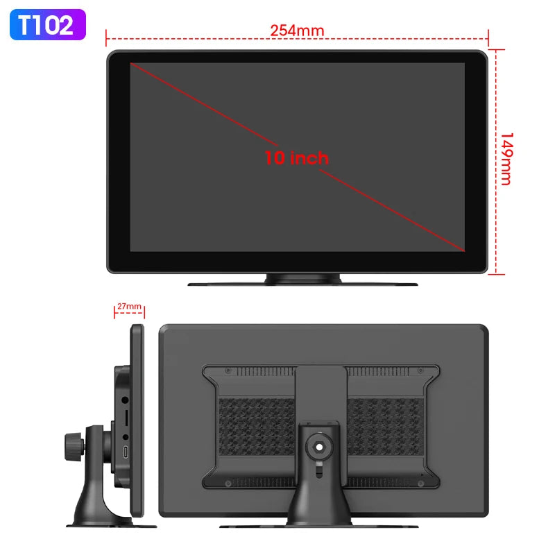 JMCQ 7/10 pouces Carplay voiture écran intelligent lecteur vidéo multimédia sans fil Carplay Android Auto autoradio pour Apple Android stéréo