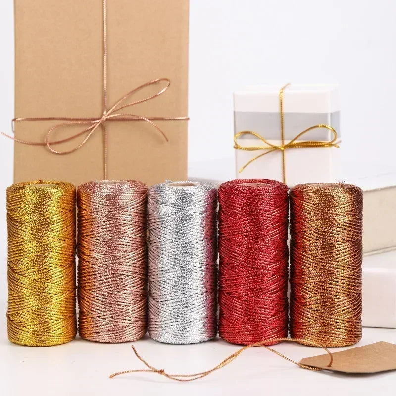 1.5mm 100M or argent macramé corde corde pour couture bricolage corde 100M macramé corde corde pour couture et artisanat fil ficelle