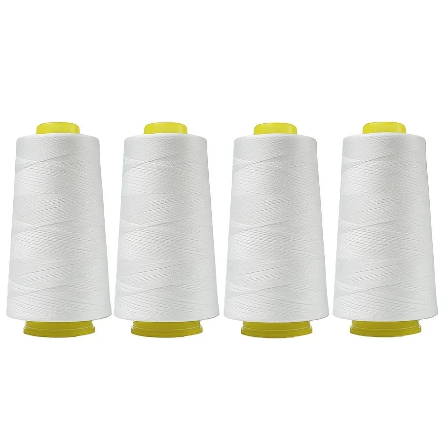 Fil à coudre pagode 3000, adapté à la Machine à coudre polyvalente, matériau en Polyester, 40/2 noir ou blanc, 4 pièces