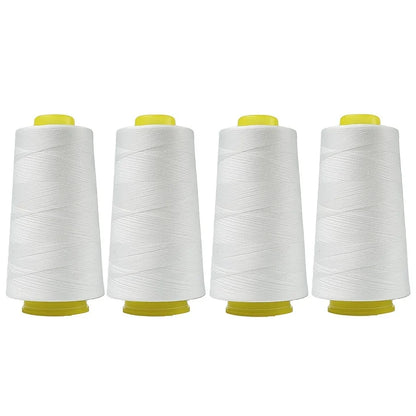 Fil à coudre pagode 3000, adapté à la Machine à coudre polyvalente, matériau en Polyester, 40/2 noir ou blanc, 4 pièces