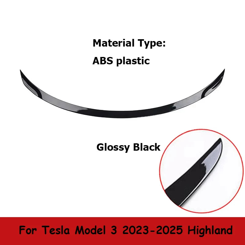 Becquet en Fiber de carbone ABS pour Tesla modèle Y 2025 2026 Juniper Performance modèle 3 2023-2025 2026, accessoires extérieurs des Highlands