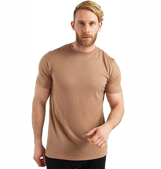 100% laine mérinos T-Shirt hommes à manches courtes chemises mérinos Sport léger couche de Base randonnée T-Shirt doux respirant maillot de corps