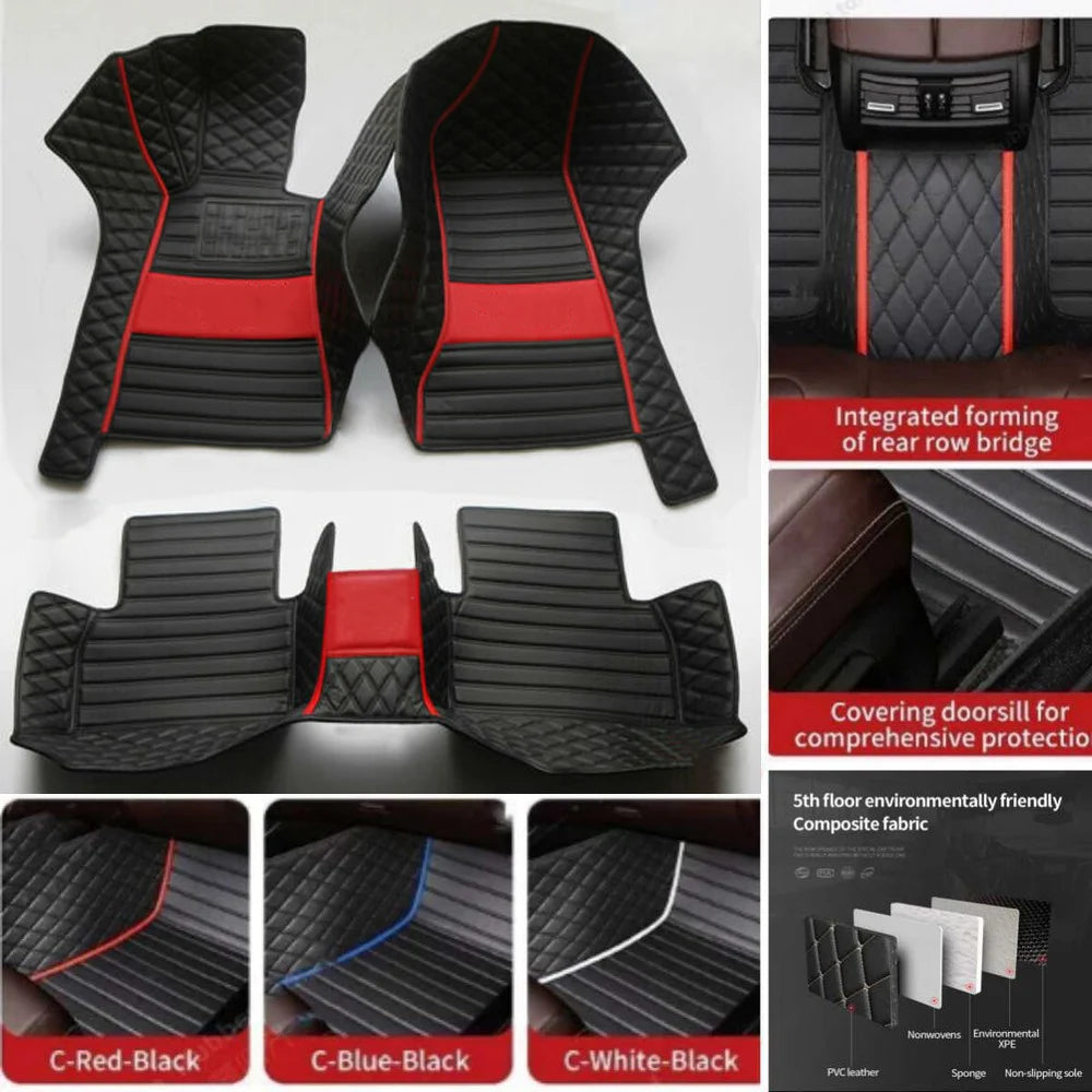 Pour Lynk & Co Z10 Z20 900 tapis de sol de voiture personnalisés tapis Auto en cuir PU imperméable pied Coche accessoire revêtement de sol