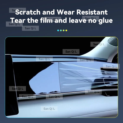 Film Transparent en TPU pour Console centrale de voiture BYD QIN PLUS 2024 2025, panneau multimédia de Navigation, protection anti-rayures, Film intérieur
