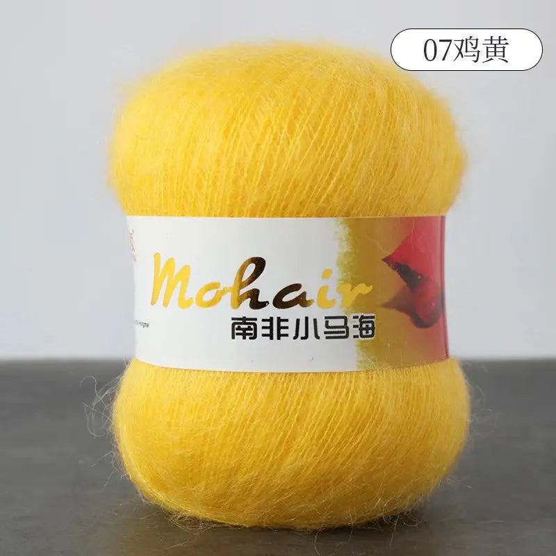 Fil de laine Mohair d'alpaga en peluche pour fil à tricoter, écharpe de pull 40 grammes/boule, fils épais de Lanas doux et chaud gonflés