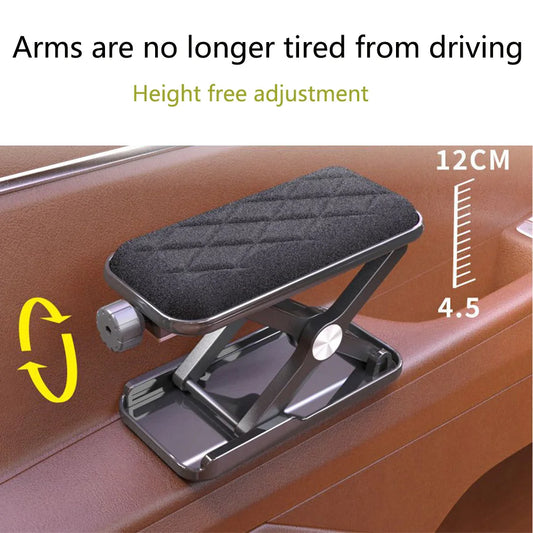 Rehausseur d'accoudoir de porte de voiture, support de main facile à installer pour la conduite longue distance, prévention de la fatigue du conducteur