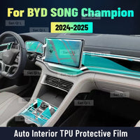 Film de protection en TPU pour tableau de bord multimédia de Console centrale intérieure de voiture, pour BYD SONG Plus Champion 2024 2025, accessoires de voiture