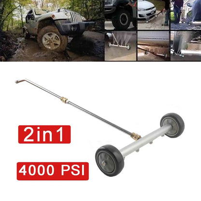 جهاز غسيل بالضغط العالي 4000 باوند لكل بوصة مربعة، غسالة كهربائية، غسيل أسفل السيارة، مكنسة مياه مع فوهات غسيل، أدوات تنظيف السيارة