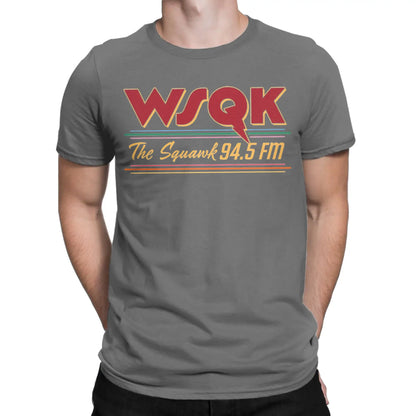 T-Shirt homme WSQK The Squawk drôle pur coton t-shirts à manches courtes Dustin Henderson T-Shirt col rond hauts cadeau d'anniversaire