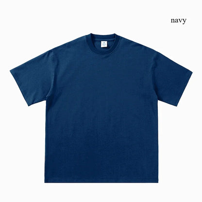 2025 été hommes et femmes T-shirt coton solide t-shirts surdimensionné à manches courtes T-shirt mode doux blanc noir T-shirt vêtements hauts