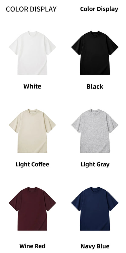 Silk-Matte Cotton Men's ort-Sve T-irt Busin Simple Summer Thin Ice Silk Loose Youth round Ne Trendy Versatile Top