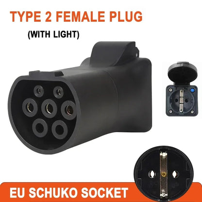 Adaptateur de chargeur de voiture électrique V2L, prise pour décharge BYD 16A 3.5kW Type 2, outil de chargement de véhicule électrique pour charger Schuko