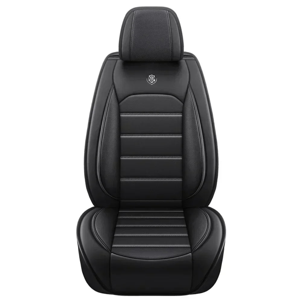 Ensemble complet de housses de siège de voiture en cuir PU, protection de banc fendue avant et arrière, quatre saisons universelles, adaptées à la plupart des accessoires de voiture SUV