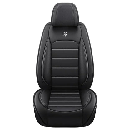 Ensemble complet de housses de siège de voiture en cuir PU, protection de banc fendue avant et arrière, quatre saisons universelles, adaptées à la plupart des accessoires de voiture SUV