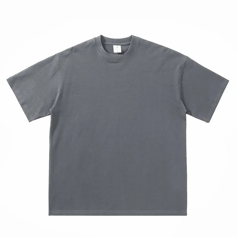 2025 été hommes et femmes T-shirt coton solide t-shirts surdimensionné à manches courtes T-shirt mode doux blanc noir T-shirt vêtements hauts