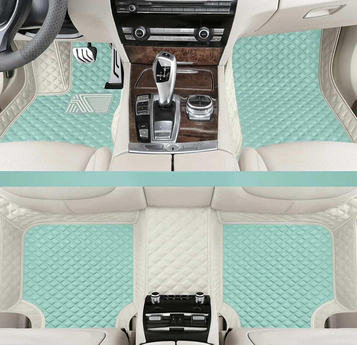 Tapis de sol de voiture personnalisés adaptés à la BMW X5 5 sièges véhicule électrique 2017-2019 tapis de pied en cuir automatique tapis