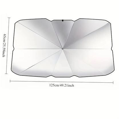 Pare-soleil pliable pour pare-brise avant de voiture, Protection UV/résistant à la chaleur, pare-soleil universel pour la Protection du tableau de bord