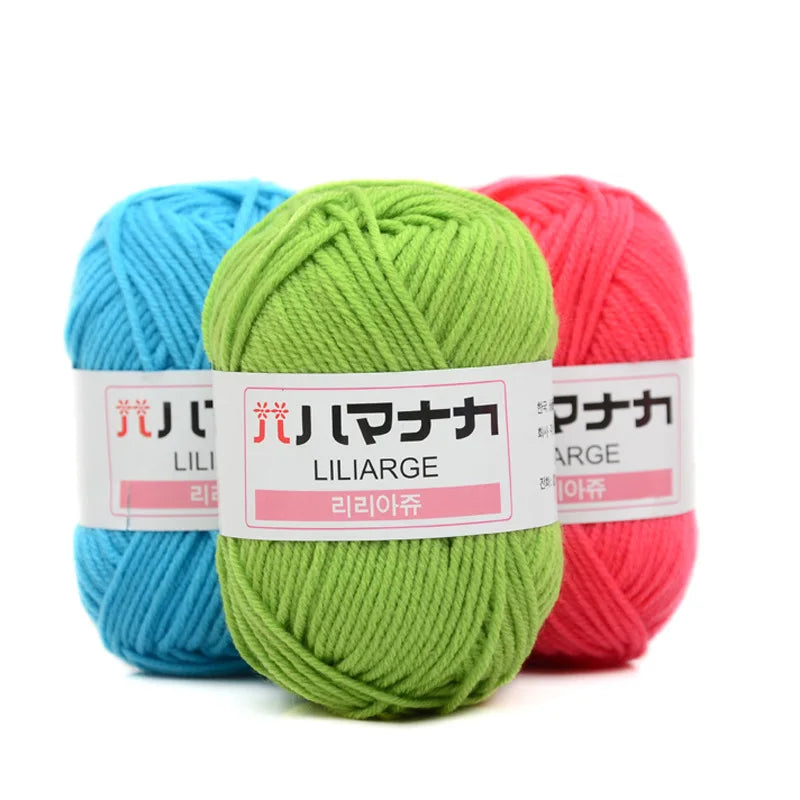 Fil à tricoter en coton doux et épais pour bébé, fil de velours en fibres épaisses pour tricot à la main, fil à crocheter pour pull DIY