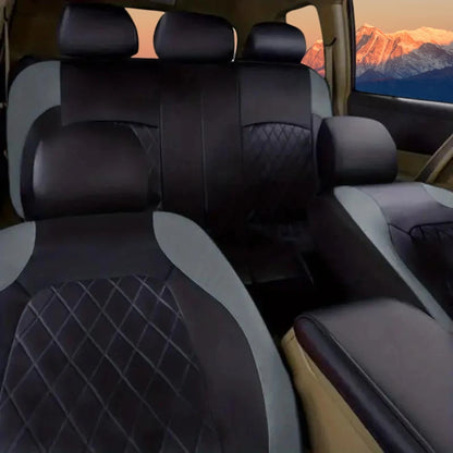 Housses de siège de voiture universelles PU noir mode housses de siège de sport housse de siège de voiture en polyuréthane accessoires intérieurs universels