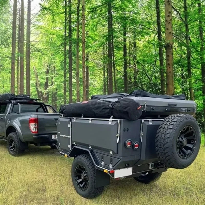 Petite remorque de sport et de divertissement personnalisée en Chine, camping-car coulissant pour Pickupcamper I so 9001 Seogwipo Port