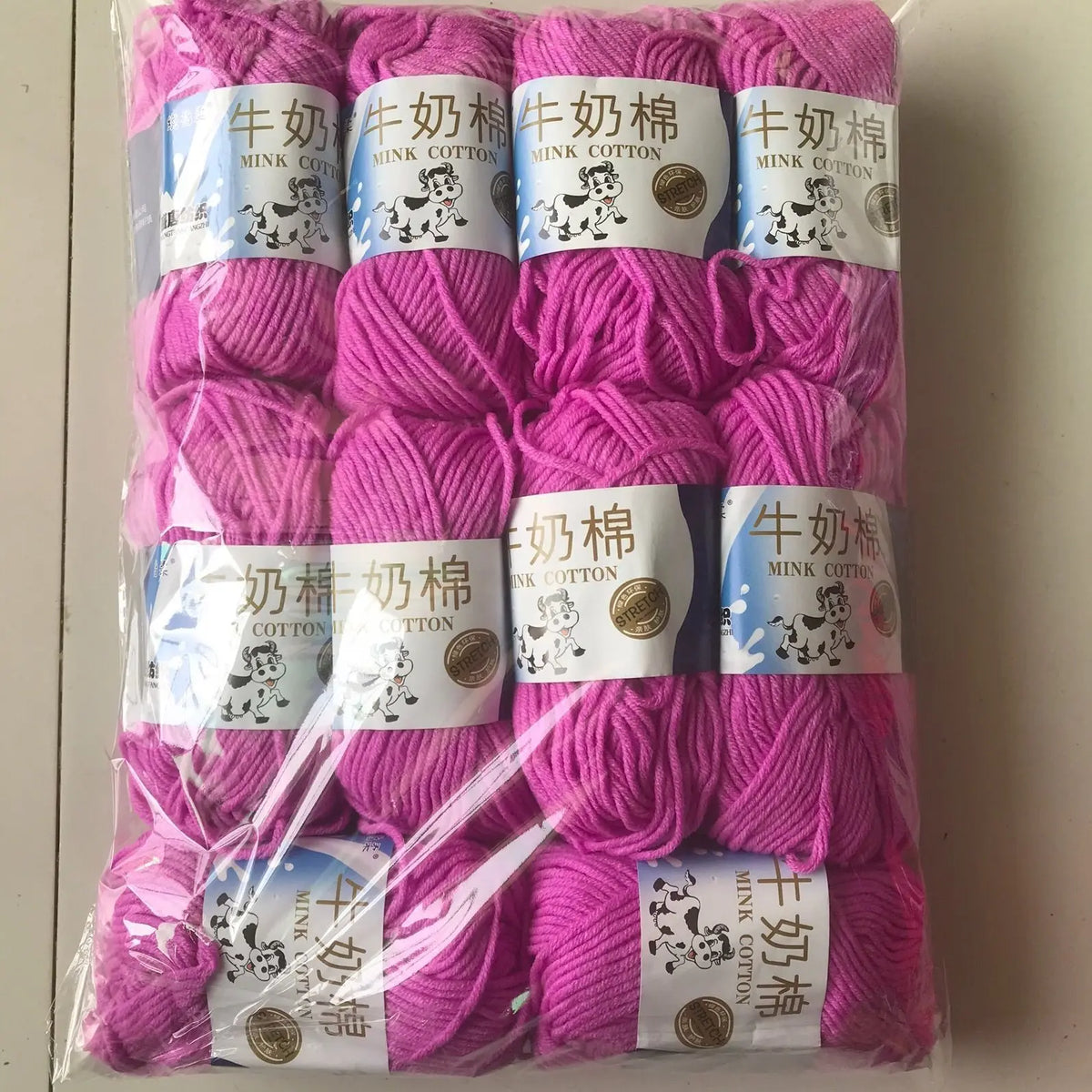 Fil de laine et de coton au lait, 500g, fil au Crochet pour écharpe tricotée à la main, pull, sacs de poupées, bricolage, fournitures de tricot au Crochet, 10 pièces/lot