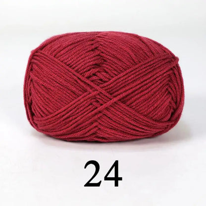 Nouveau 5 pièces 250g lait coton tricot laine fil couture teint Lanas pour Crochet artisanat pull chapeau poupées couture tricot outils