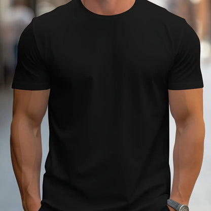 T-Shirt à manches courtes et col rond, couleur unie, à la mode, haut ajusté pour hommes et femmes, en Fiber de Polyester, longueur courte