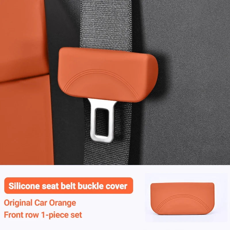 Housse de protection universelle pour prise de ceinture de sécurité de voiture, en Silicone, anti-rayures, étui de protection pour bouton