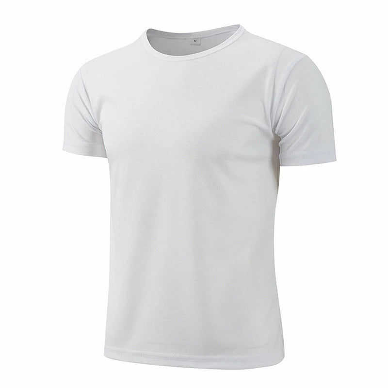 T-shirt de sport à manches courtes à séchage rapide pour hommes et femmes, maillot de gym, chemise de fitness, t-shirt de course, vêtements de sport respirants pour adolescents