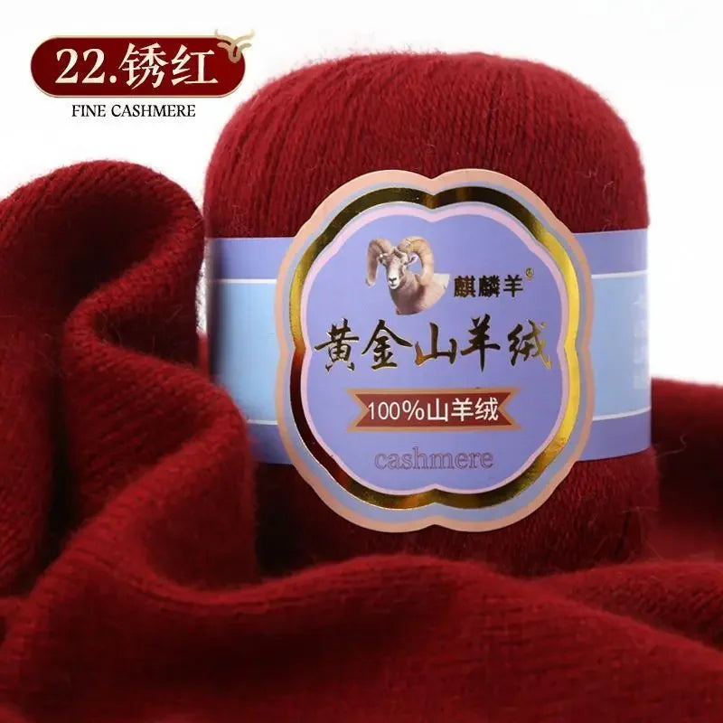 Fil de laine 100 cachemire pour optique moyenne ogo, écharpe, chaussettes, glafraîchement, chaud, 3 plis, crochet, doux pour la peau, 100% g/ensemble