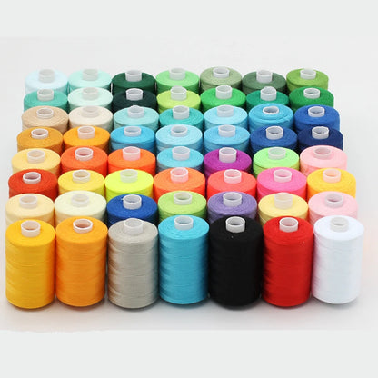 Fil à coudre - 10 fils en polyester pour machine à coudre, quilting et à coudre à la main - Ensemble de 1000 yds par bobine