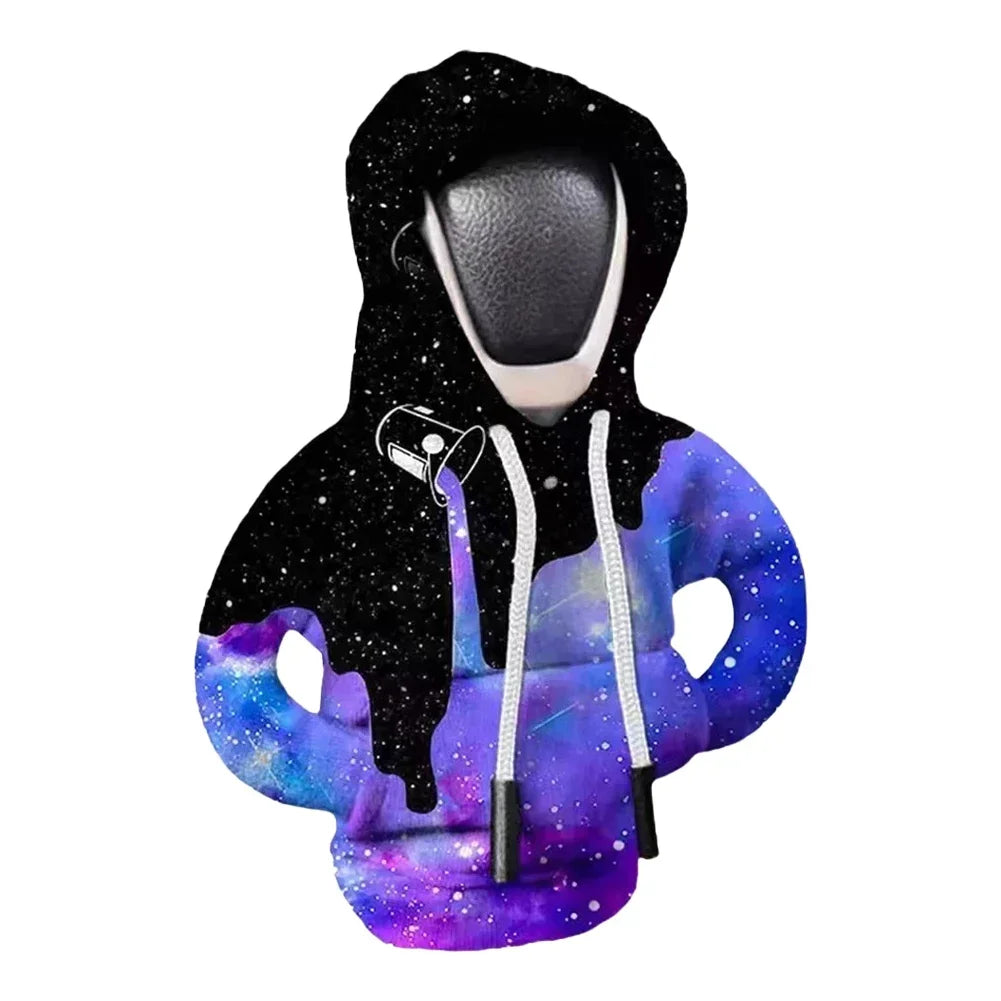 Couvercle universel de levier de changement de vitesse de voiture, couverture de sweat-shirt pour pommeau de levier de vitesse automobile, accessoires d'intérieur à capuche