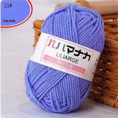 Fil de laine à tricoter en coton doux et doux pour bébé, fil de velours en fibres épaisses, fil de laine à tricoter à la main pour pull de bricolage