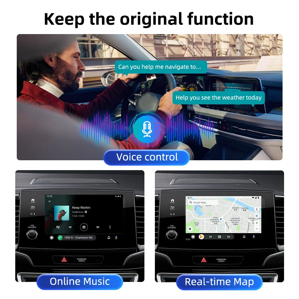CarlinKit-Adaptateur sans fil Android Auto, Smart Ai Box, Plug matchs Play, Bluetooth, WiFi, Auto allergique pour filaire, Android Auto Cars, 2026