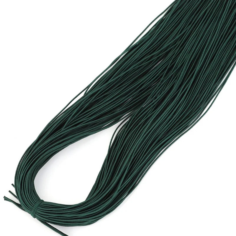 Bande élastique 1.0/ 1.2/ 1.5/ 2.0/ 2.5mm, fil élastique, perles faites à la main pour la fabrication de bijoux, accessoires de couture, bricolage